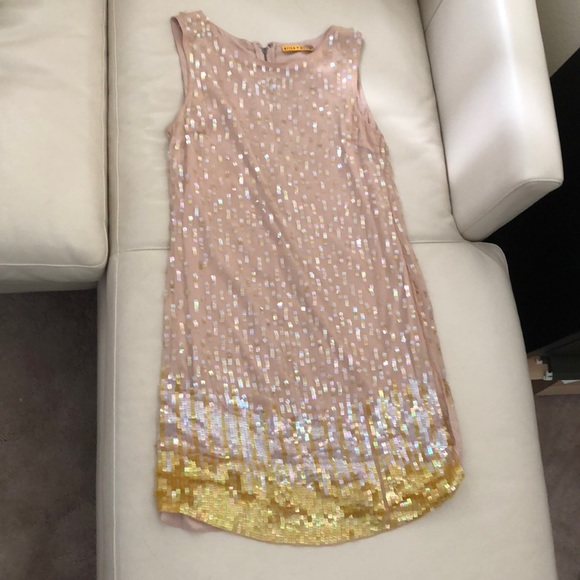 Alice+ Olivia Sequin Dress Sz 4 - Picture 2 of 8